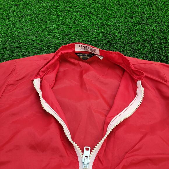 Vintage 80s Windbreaker Jacket M/L 22x25 Baggy Boxy - Picture 2 of 13